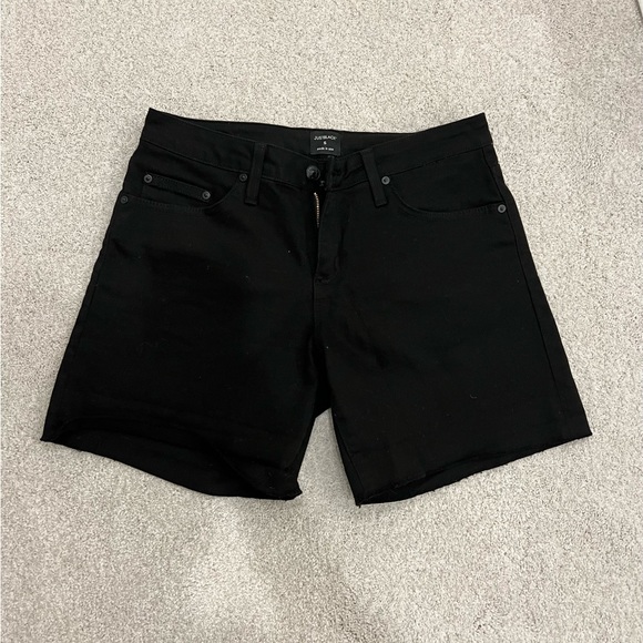 BLACK JEAN SHORTS - Picture 3 of 6